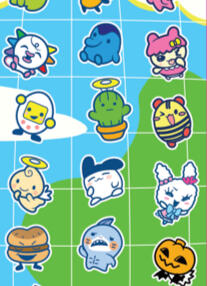 Small sample of sticker sheet for tamazine vol.2